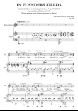 In Flanders fields - excerpt from “Et si ce n’était qu’un rêve…” - piano/voice reduction