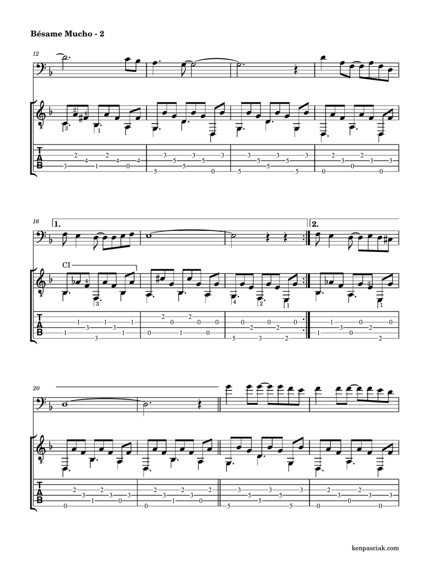 Bésame Mucho Bésame Mucho String Duet scores gallery preview page 4
