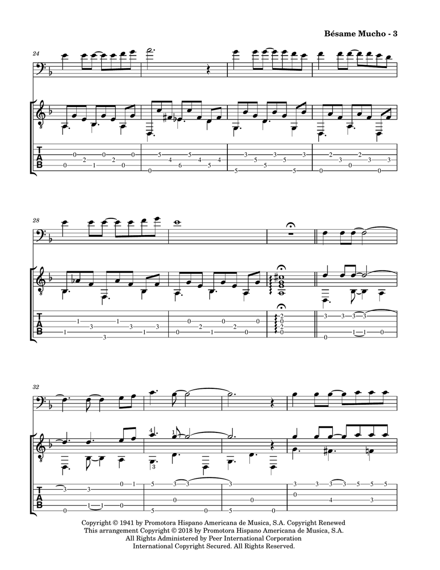 Bésame Mucho Bésame Mucho String Duet scores gallery preview page 5