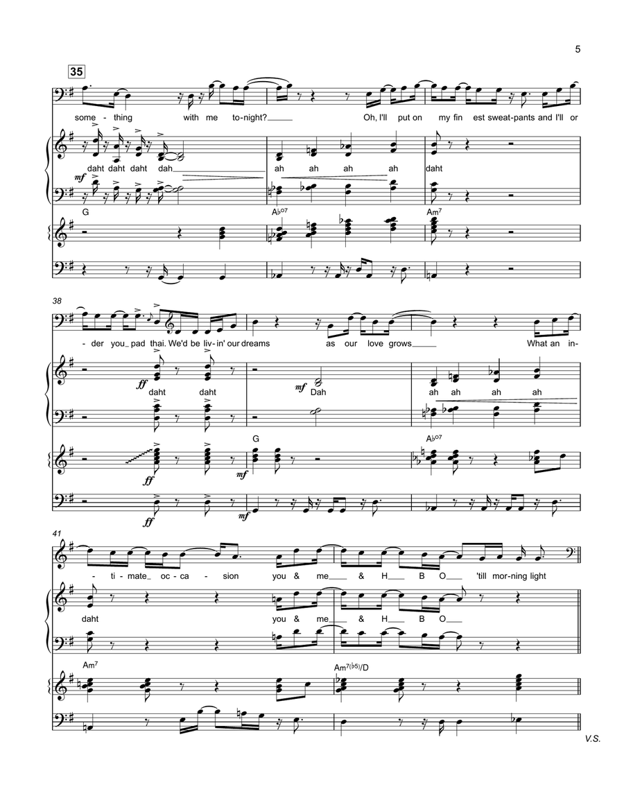Do You Wanna Do Nothing With Me? Choir scores gallery preview page 5