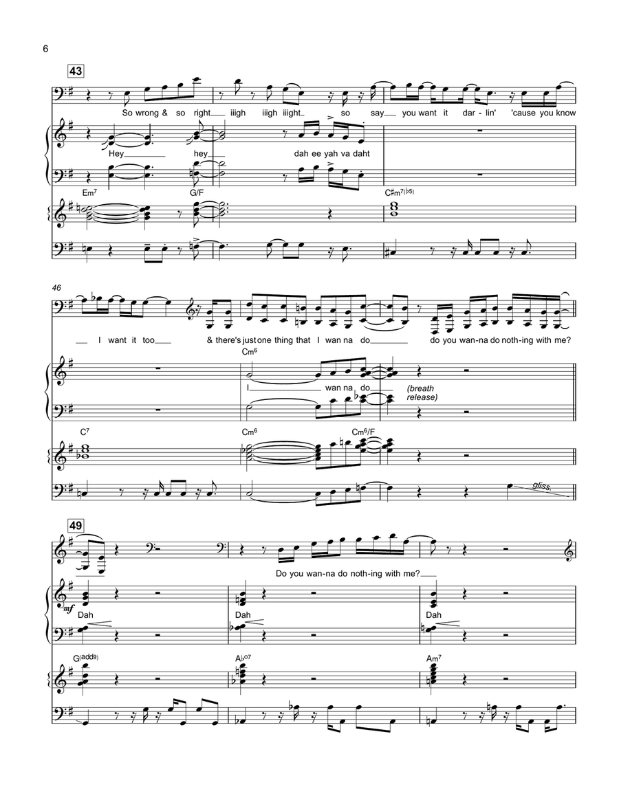 Do You Wanna Do Nothing With Me? Choir scores gallery preview page 6