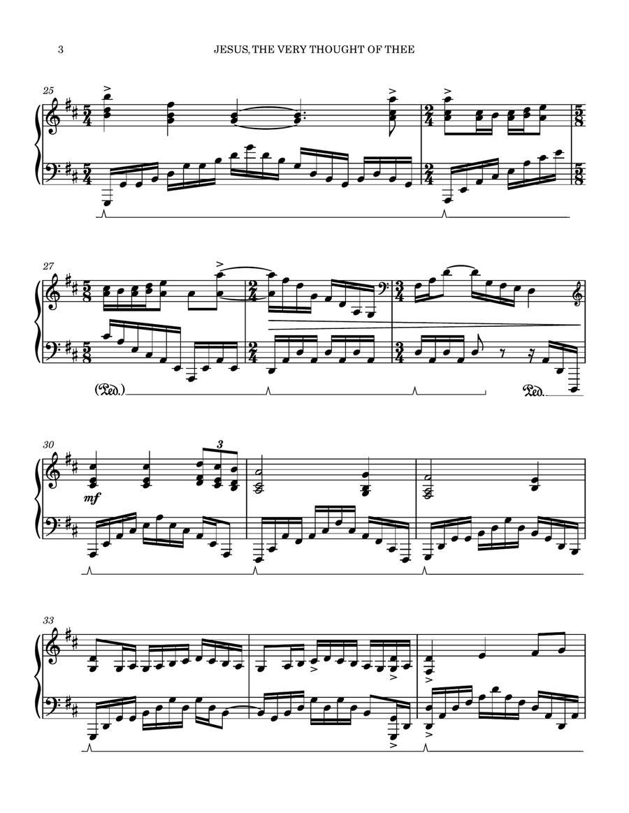 Jesus, The Very Thought of Thee Piano Solo scores gallery preview page 3
