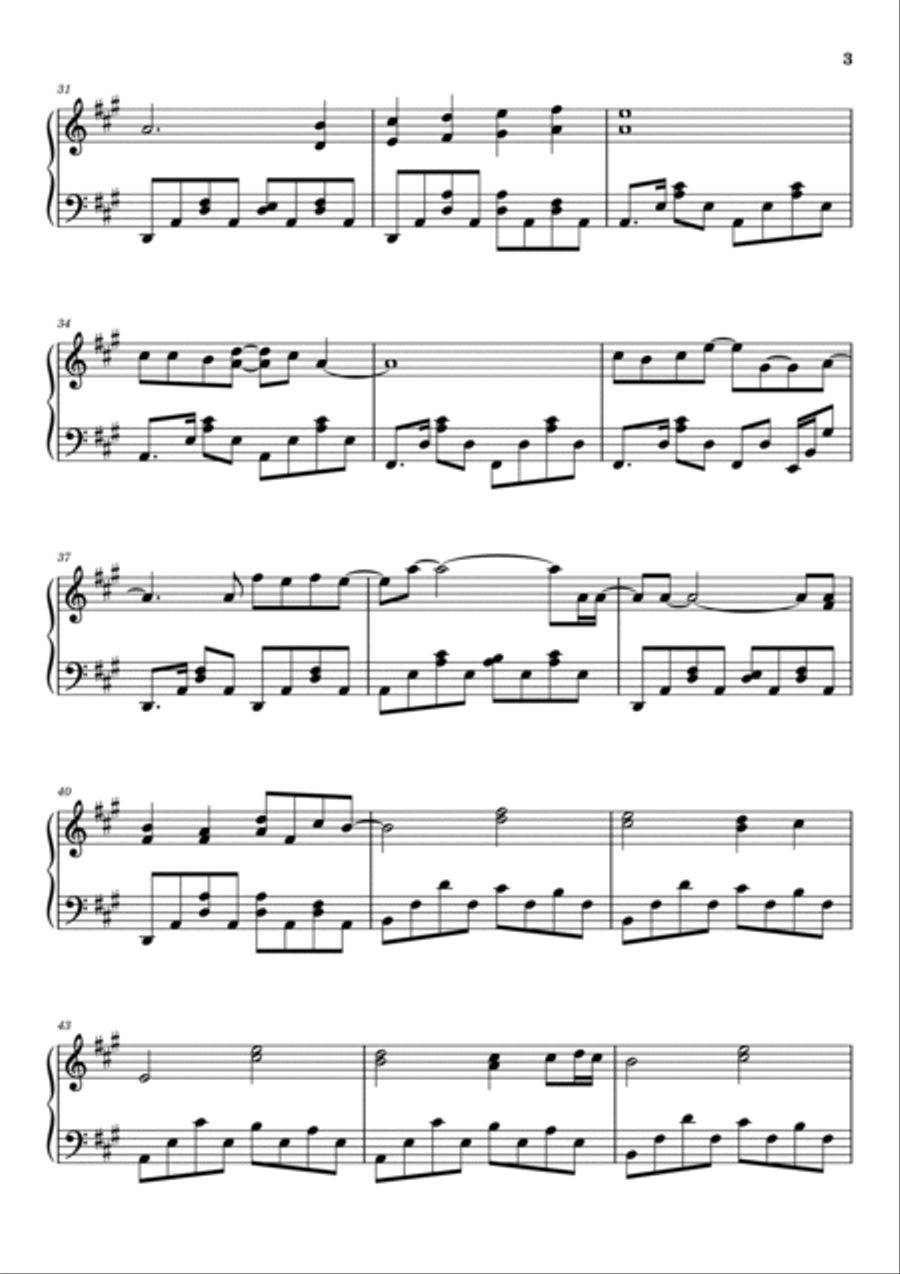 Fake Plastic Trees Piano Solo scores gallery preview page 3
