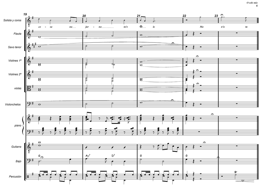 O Sole Mio Large Ensemble scores gallery preview page 6