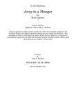 AWAY IN A MANGER, Two Settings for Brass Quintet