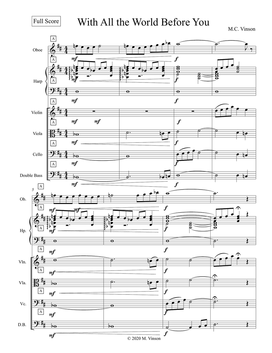 With All The World With All The World Small Ensemble scores gallery preview page 1