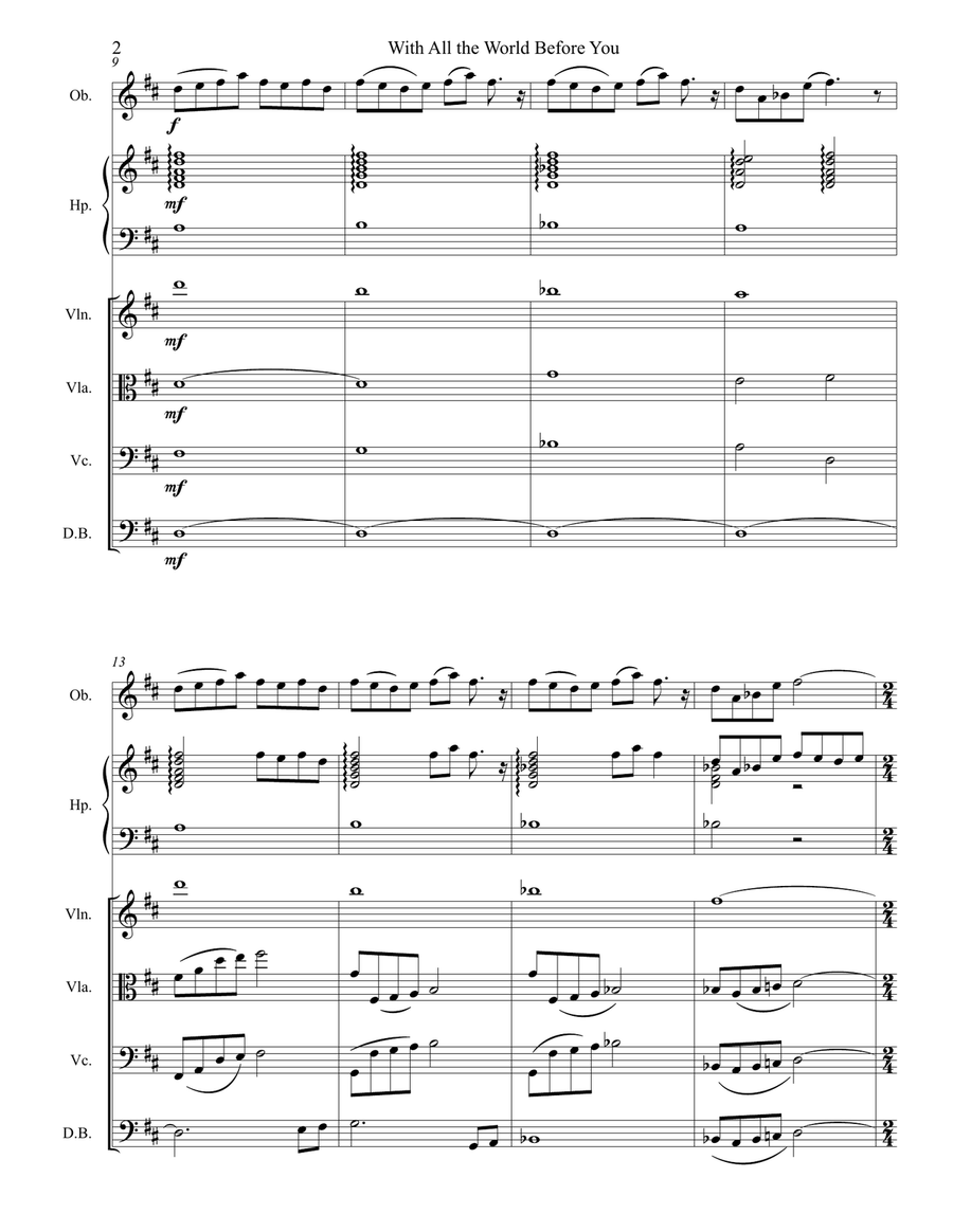 With All The World With All The World Small Ensemble scores gallery preview page 2