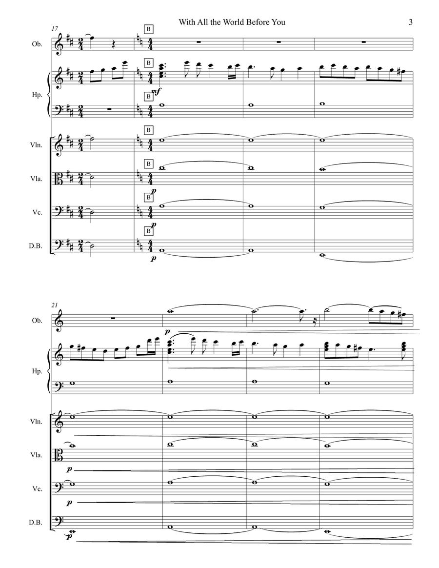 With All The World With All The World Small Ensemble scores gallery preview page 3