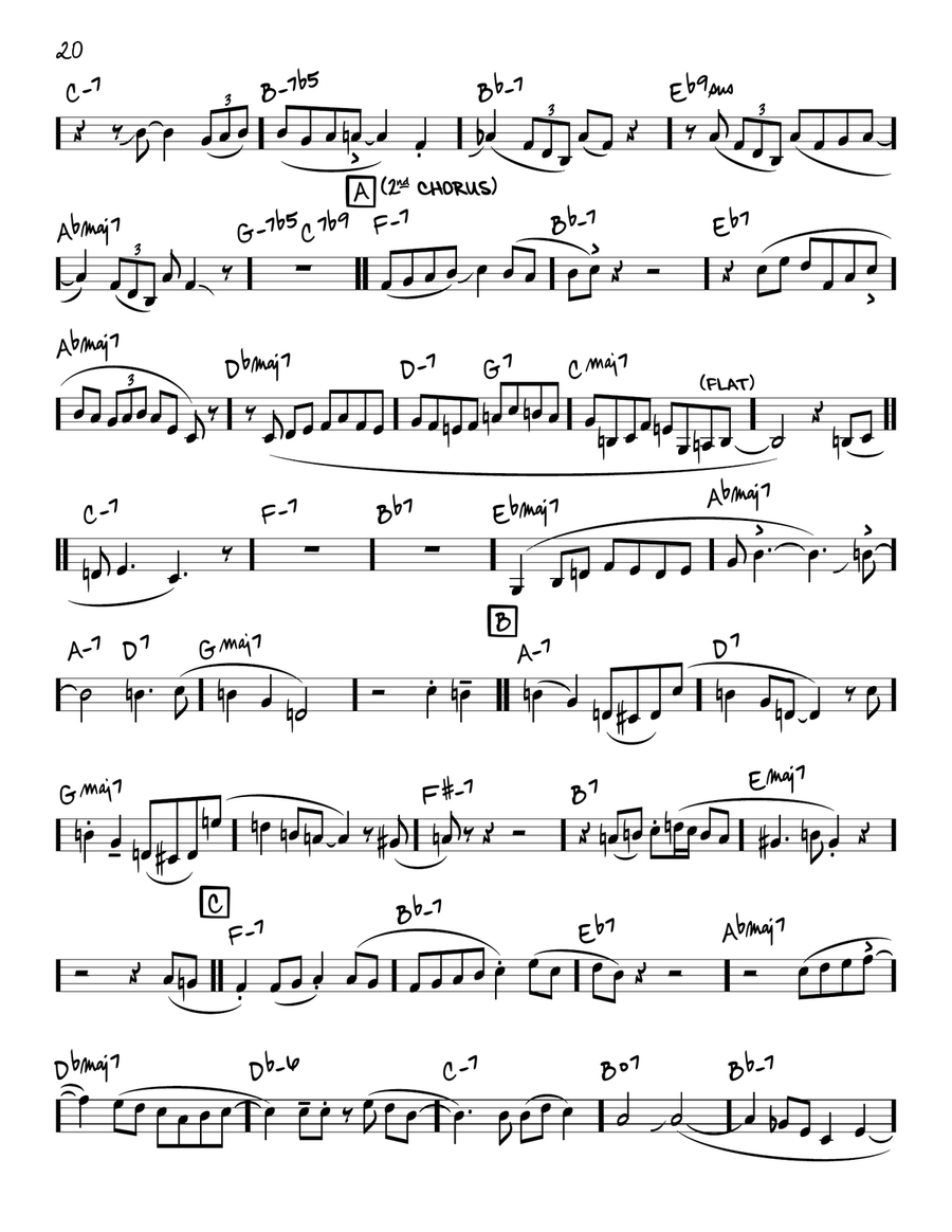 All The Things You Are (solo only) Piano scores gallery preview page 2