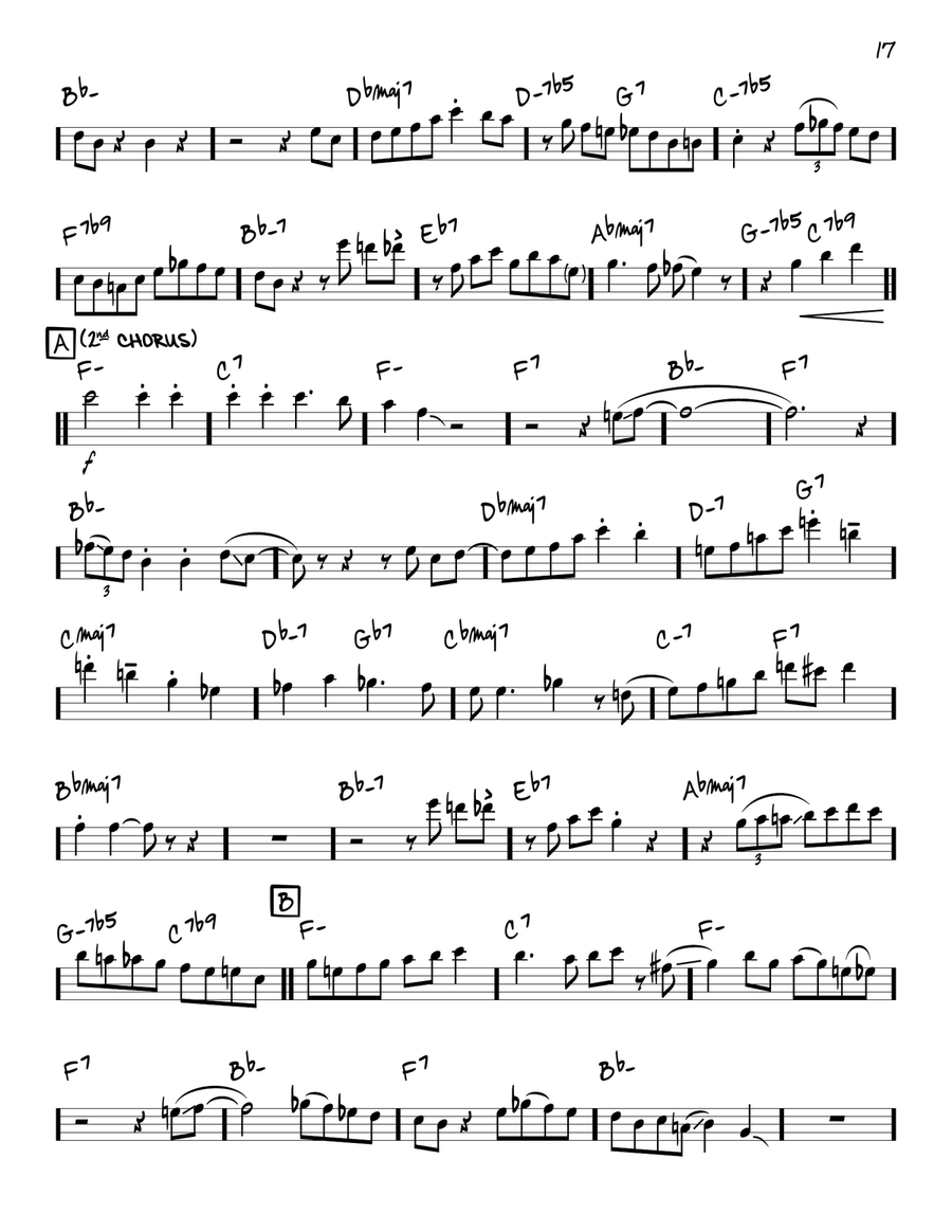 Airegin (solo only) Airegin (solo only) Piano scores gallery preview page 2