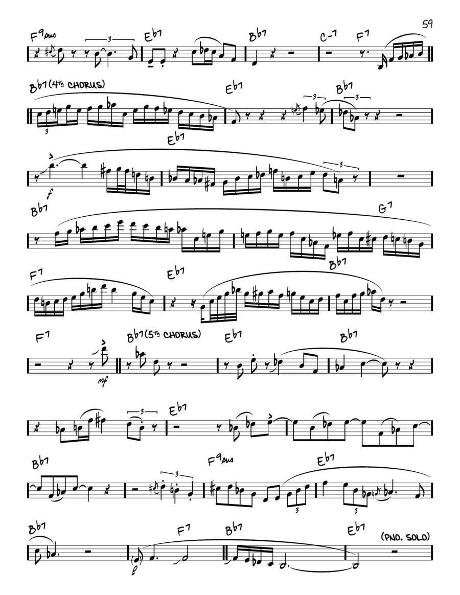 Blue Seven (solo only) Blue Seven (solo only) Piano scores gallery preview page 2