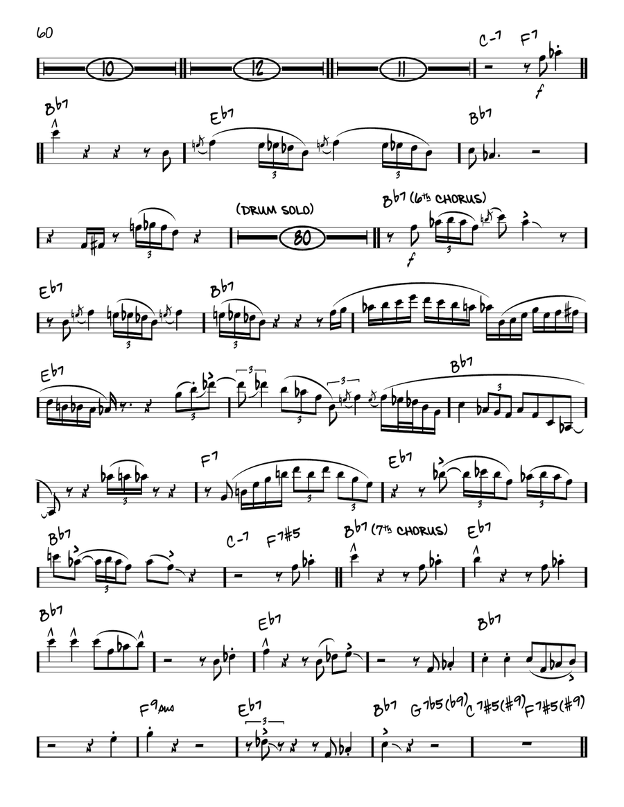Blue Seven (solo only) Blue Seven (solo only) Piano scores gallery preview page 3