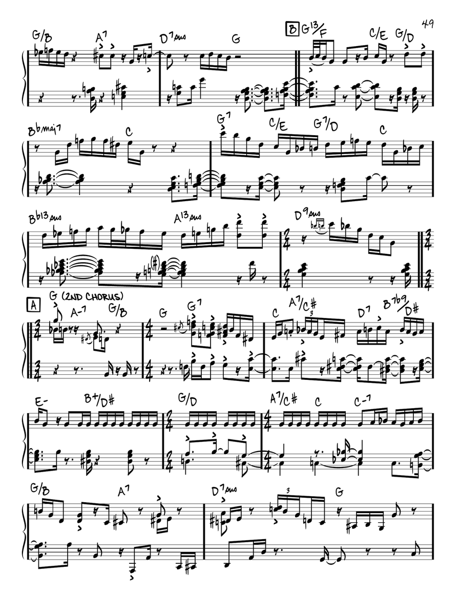 Blackbird (solo only) Blackbird (solo only) Piano scores gallery preview page 2