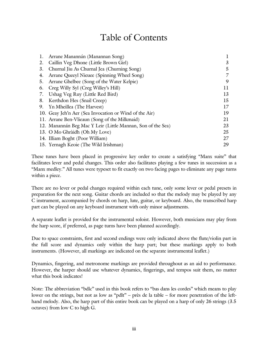Manx Traditional Tunes Harp scores gallery preview page 5