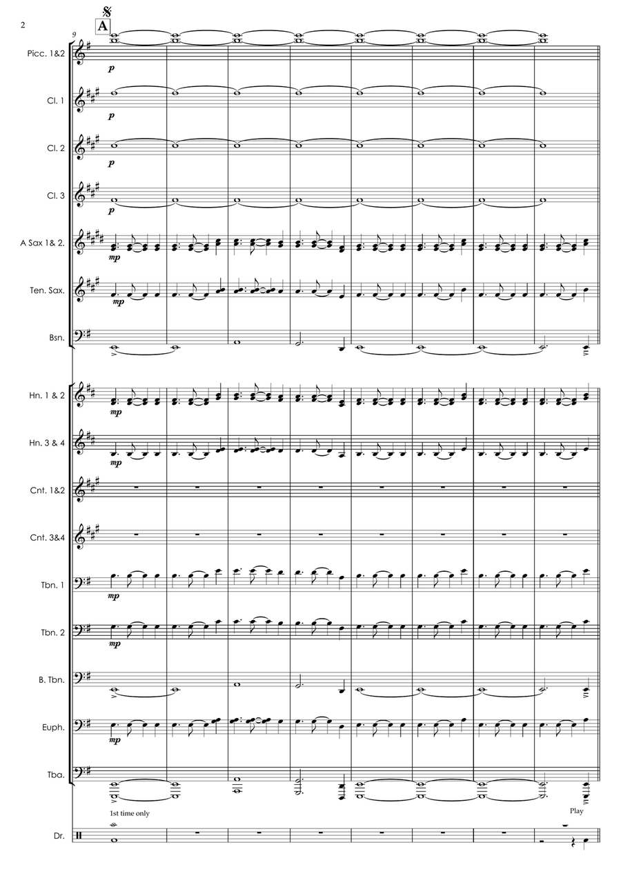 Sandstorm Sandstorm Marching Band scores gallery preview page 2