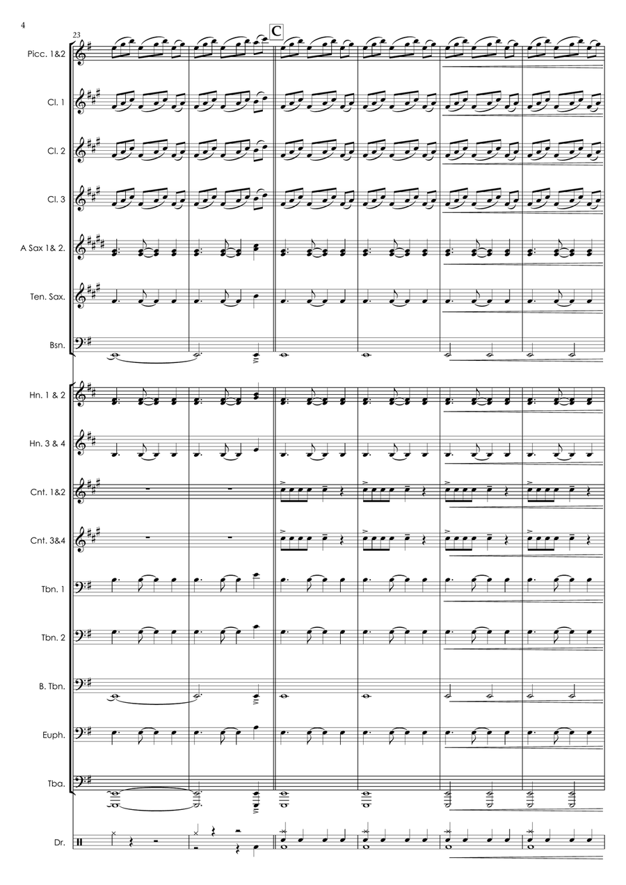 Sandstorm Sandstorm Marching Band scores gallery preview page 4