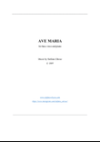 Ave Maria (for bass voice and piano)
