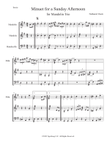 Minuet for a Sunday Afternoon (for Mandolin Trio)