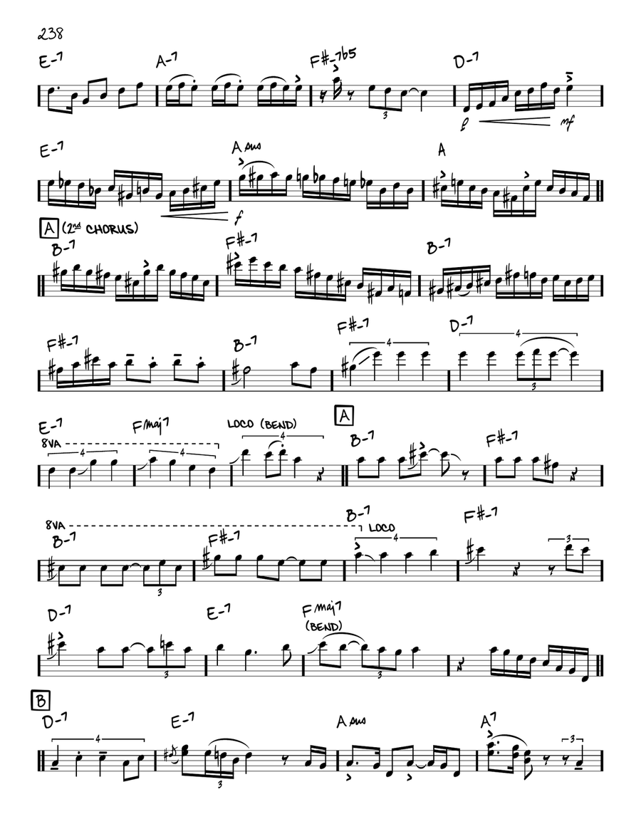 Minuano (Six-Eight) (solo only) Piano scores gallery preview page 2