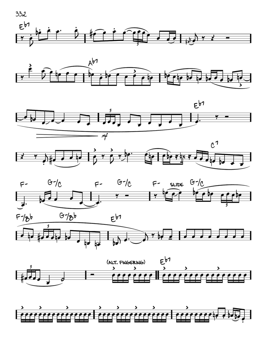 Sidewinder (solo only) Sidewinder (solo only) Piano scores gallery preview page 2