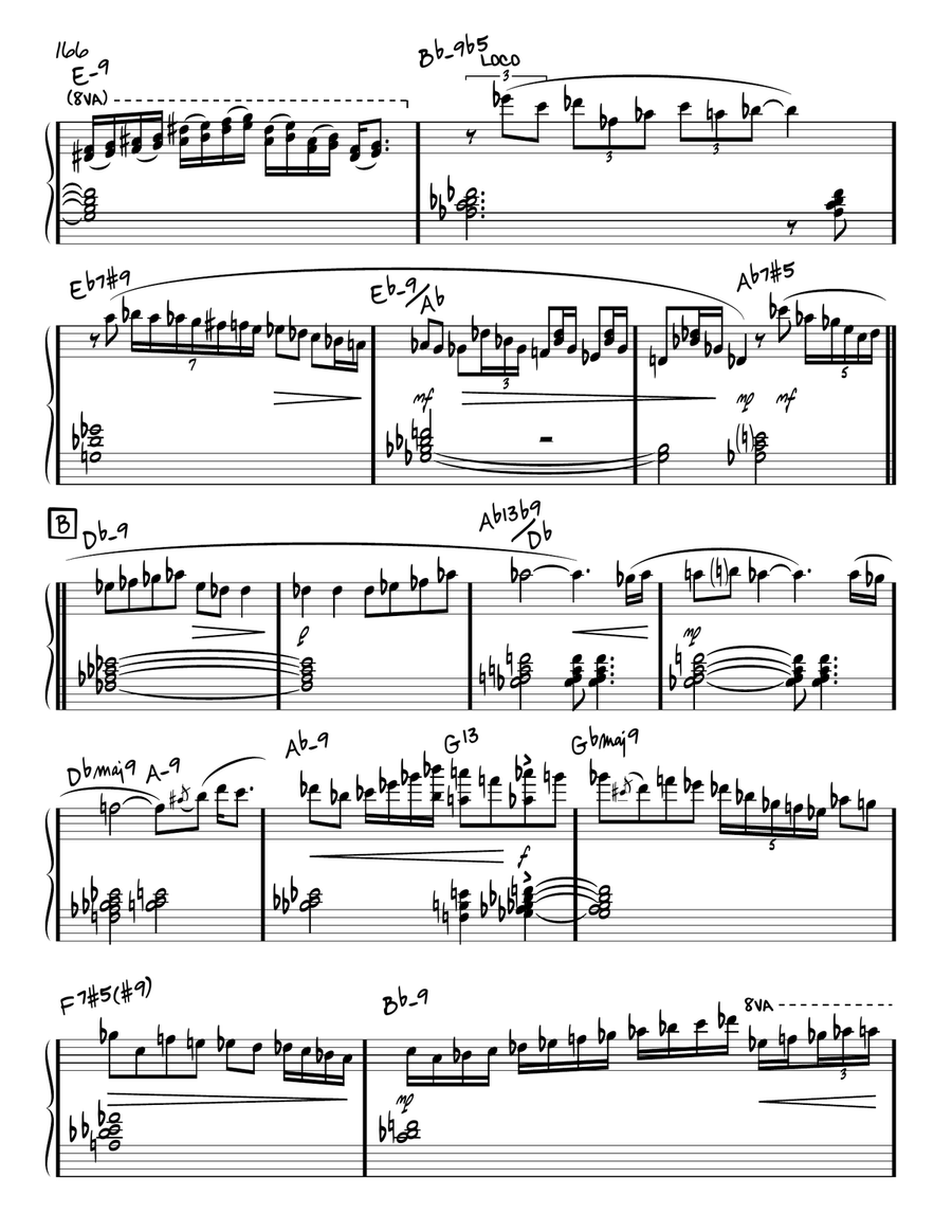 I Do It For Your Love (solo only) Piano scores gallery preview page 3