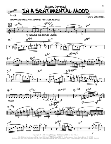 In A Sentimental Mood (solo only)