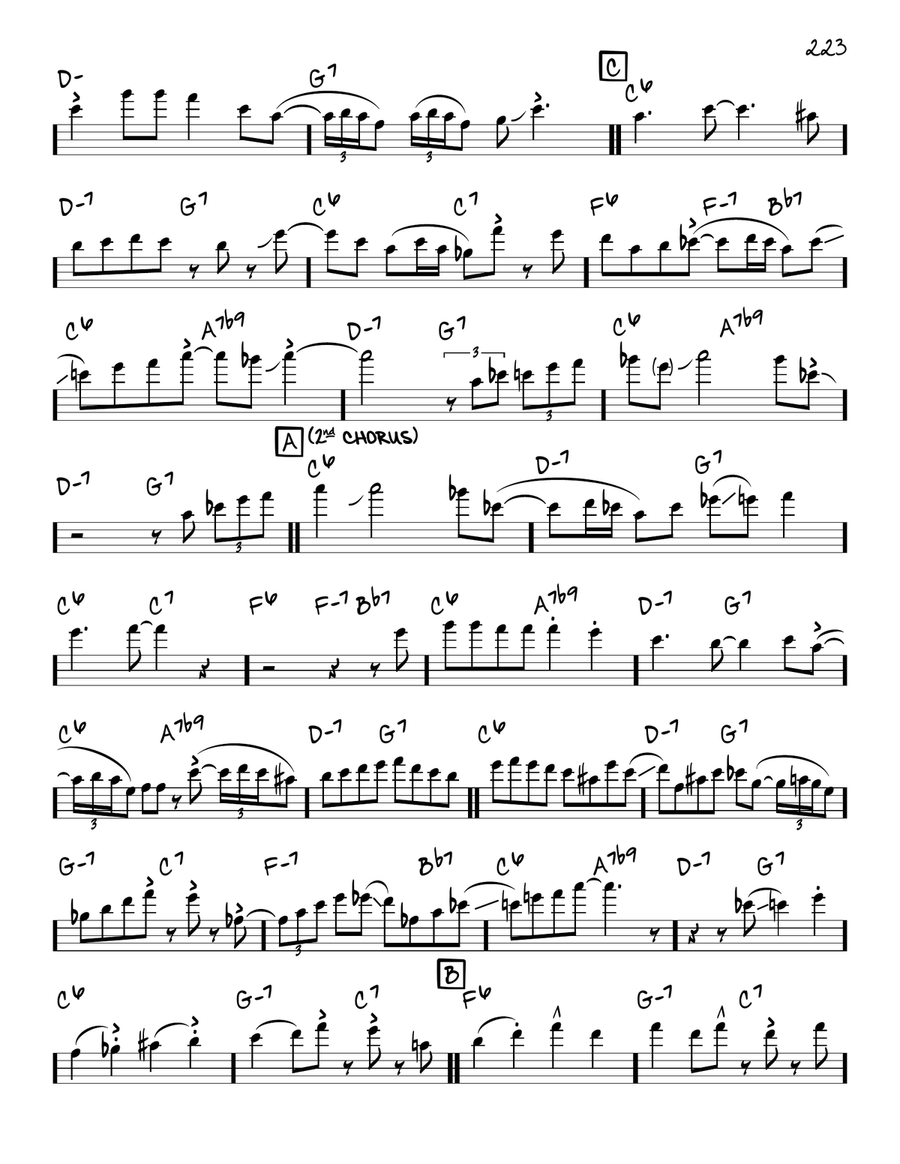 Mean To Me (solo only) Mean To Me (solo only) Piano scores gallery preview page 2