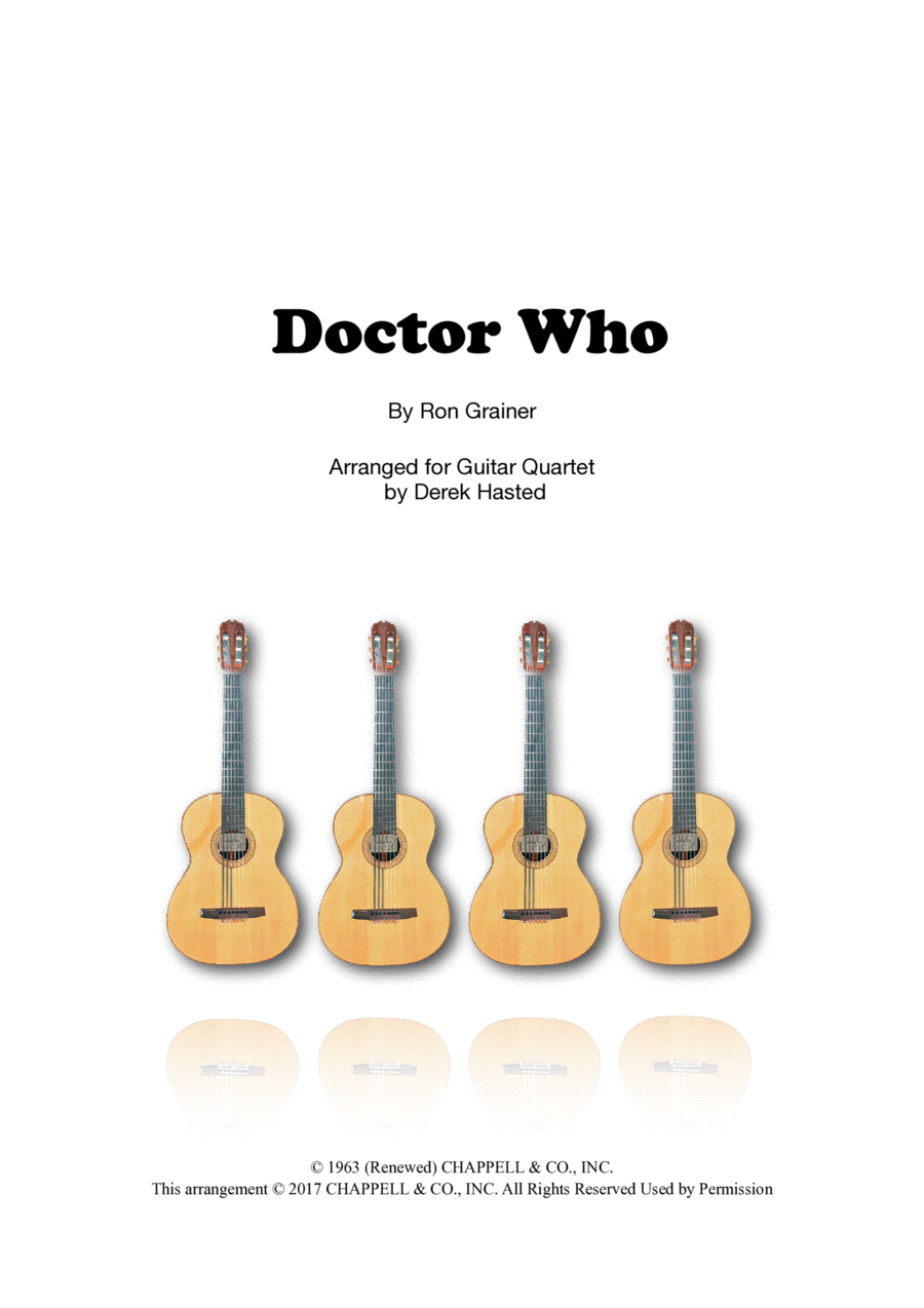 Doctor Who Guitar Ensemble scores gallery preview page 1