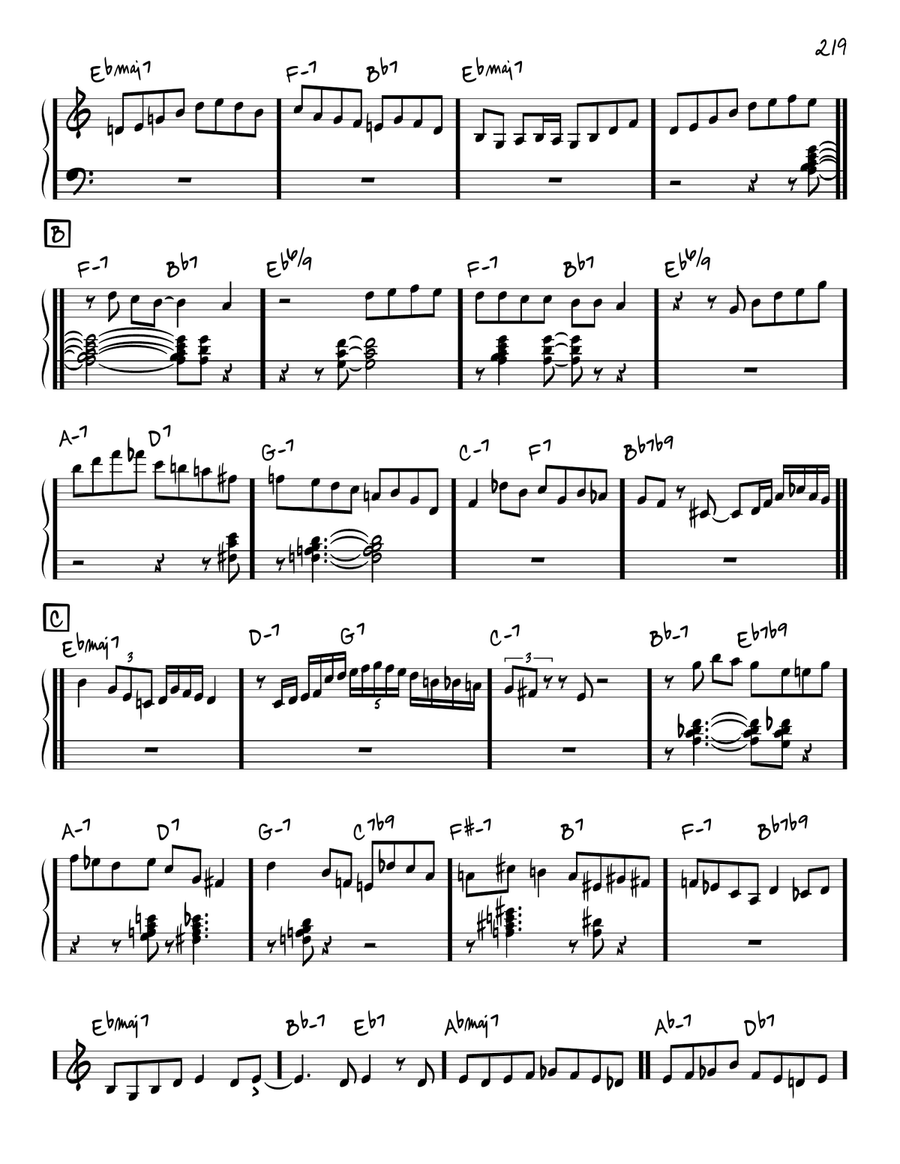 The Masquerade Is Over (solo only) Piano scores gallery preview page 2