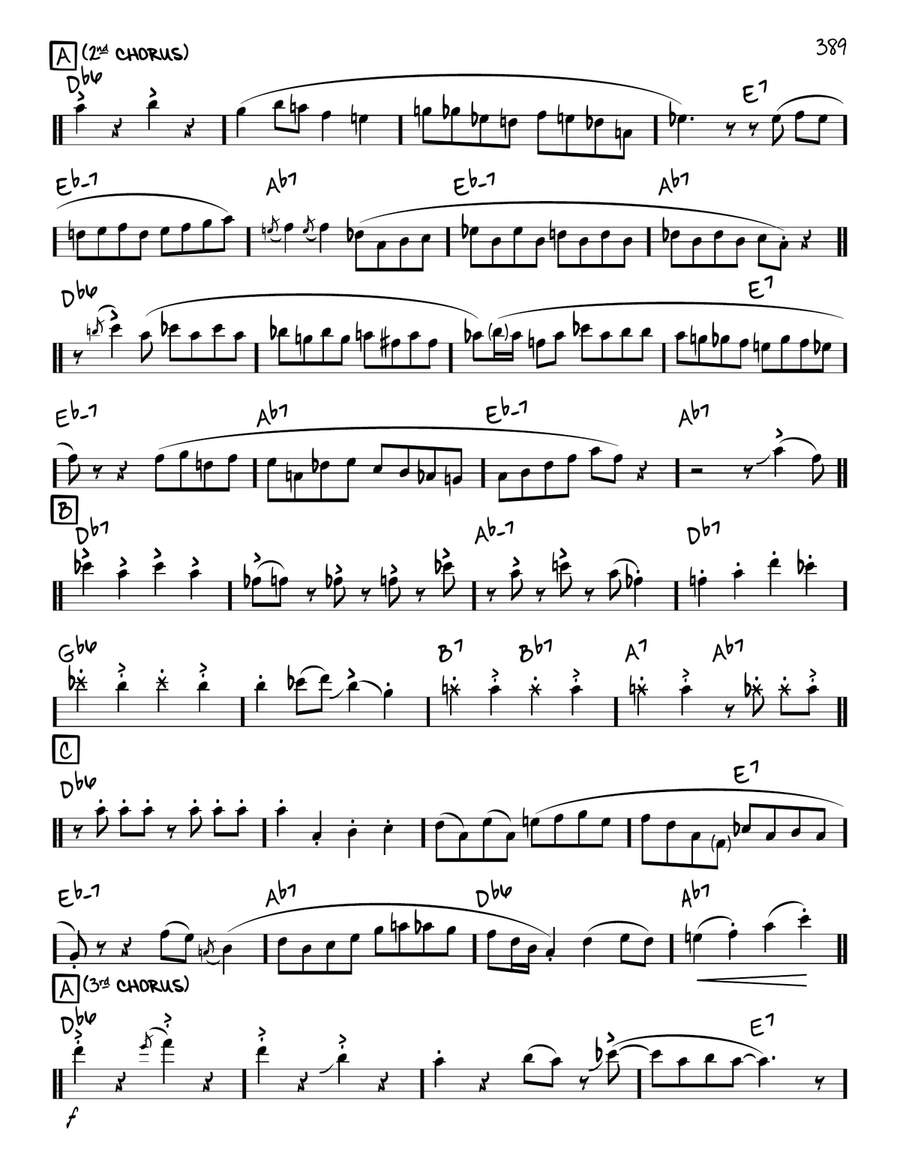 Three Little Words (solo only) Piano scores gallery preview page 2