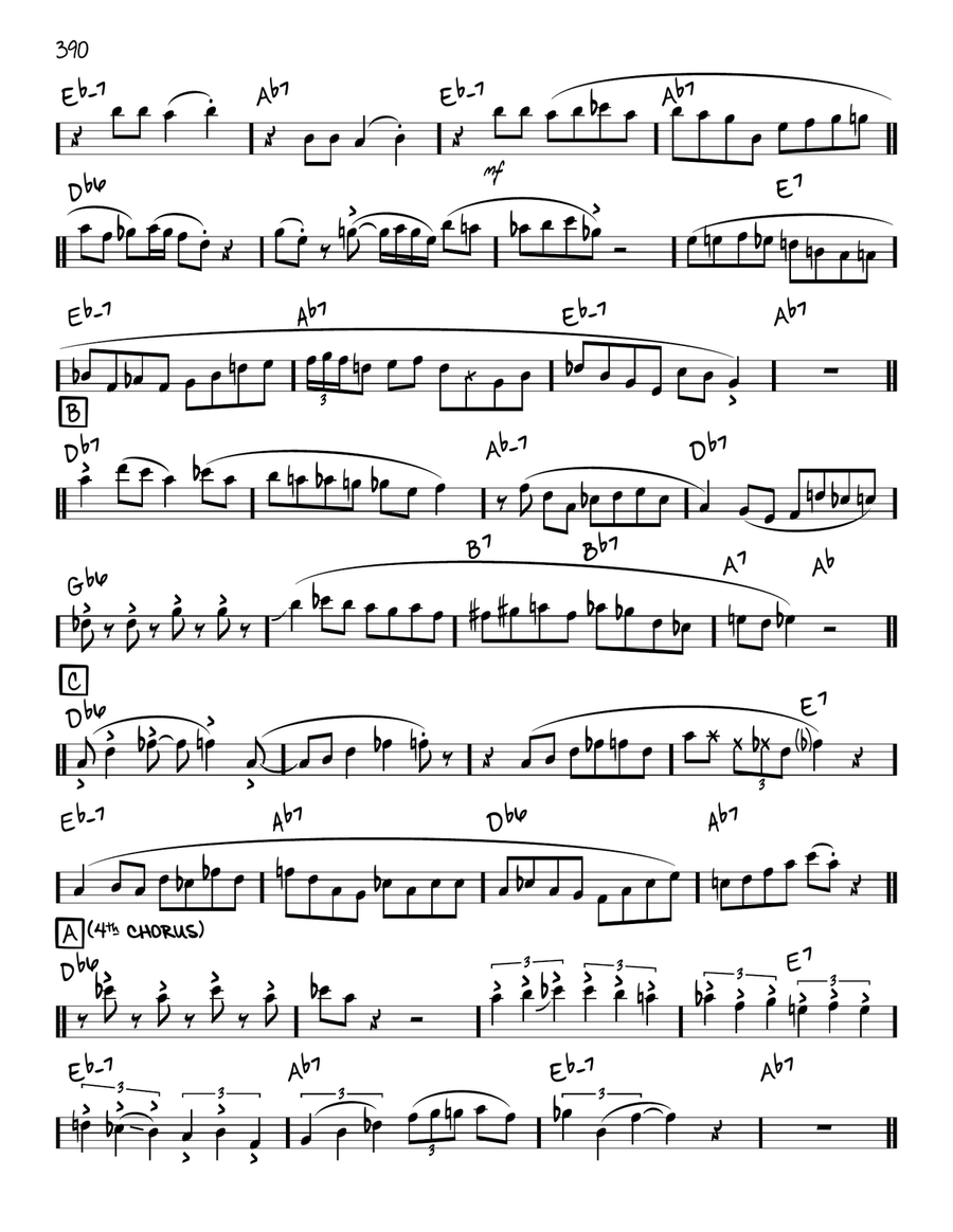 Three Little Words (solo only) Piano scores gallery preview page 3