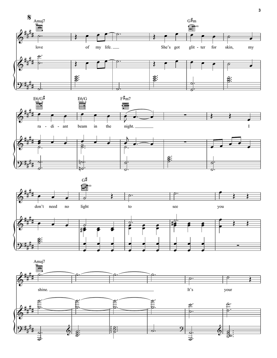 Golden Hour Golden Hour Piano, Vocal, Guitar scores gallery preview page 3