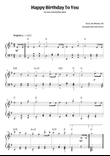 Happy Birthday To You (easy-intermediate piano)