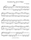 Invention No. 10 In G Major, BWV 781 mini preview