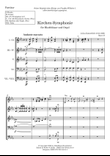 KIRCHEN-SYMPHONIE for organ and brassband, opus 18 (conductor score) - Score Only