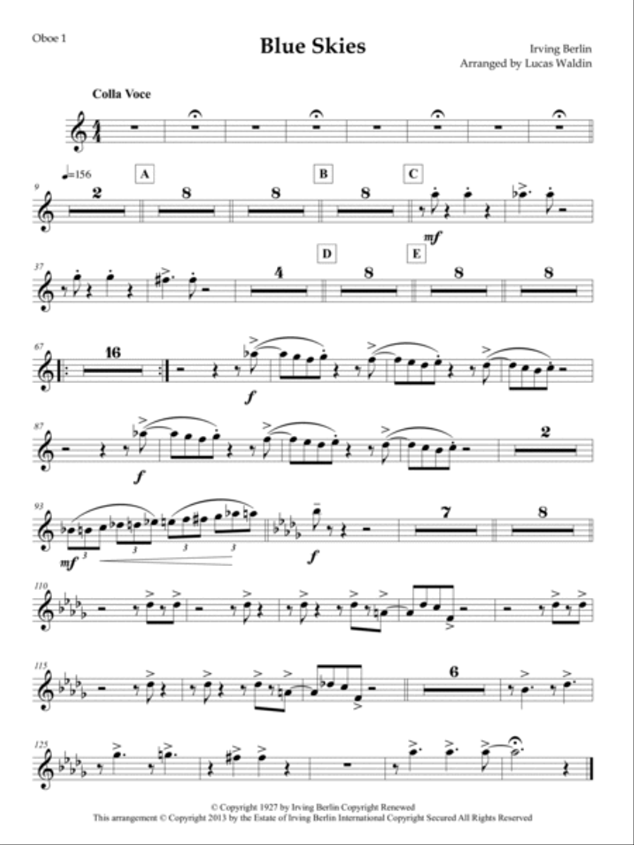 Blue Skies Full Orchestra scores gallery preview page 5
