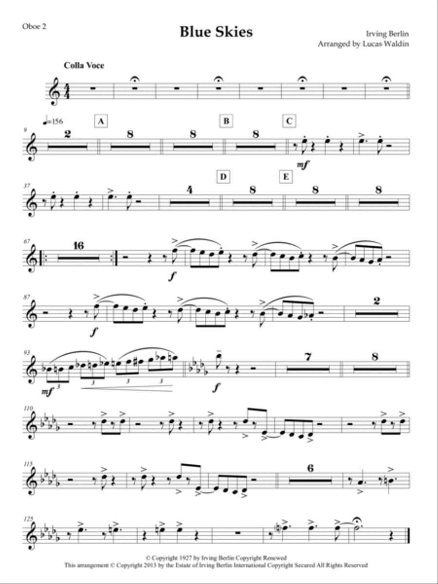 Blue Skies Full Orchestra scores gallery preview page 6