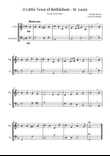 O Little Town of Bethlehem (St. Louis) Violin-Cello Duet