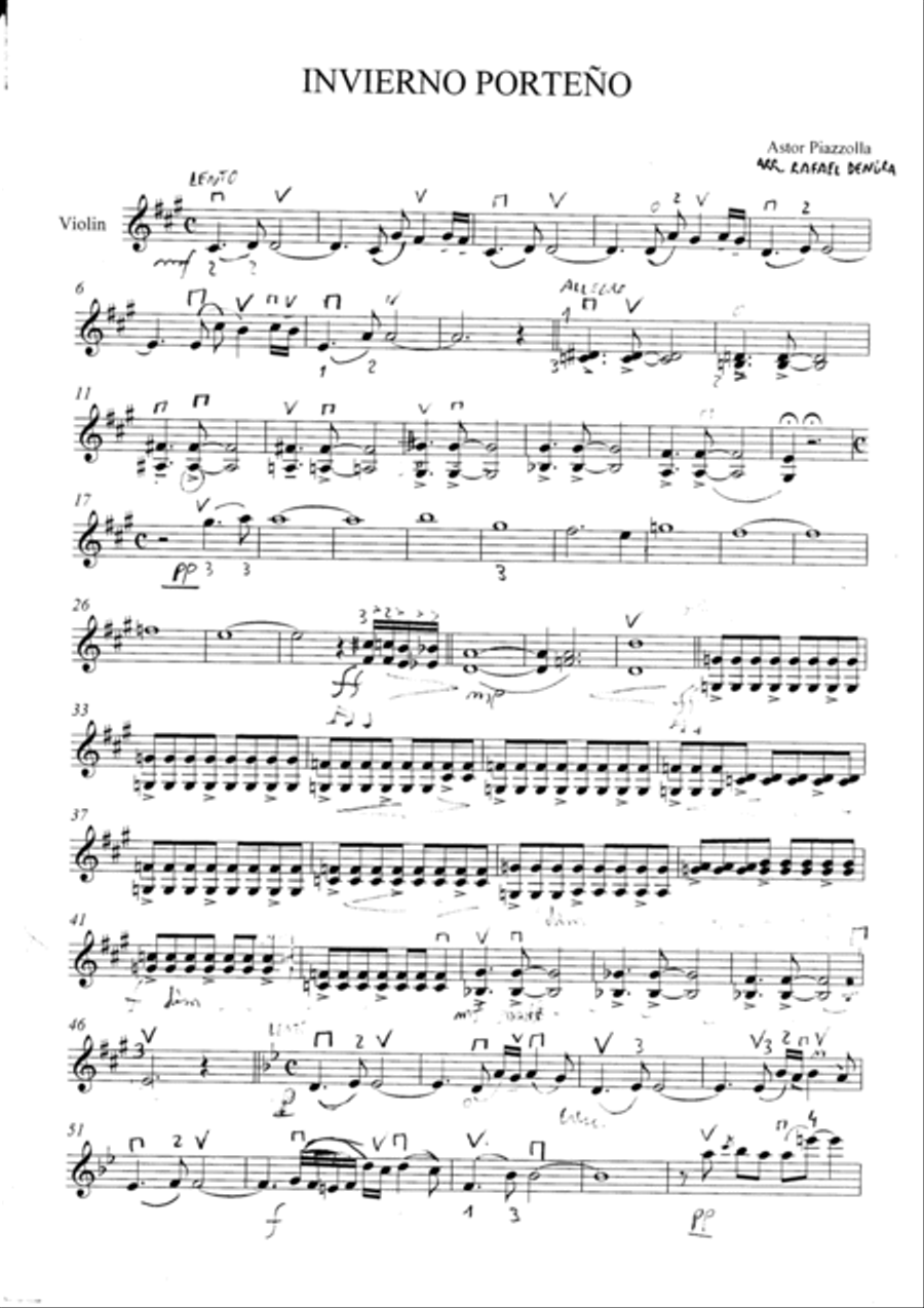 Invierno Porteño Violin Solo scores gallery preview page 4