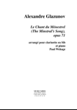 Le Chant du Menestrel (The Minstral's Song ), opus 71