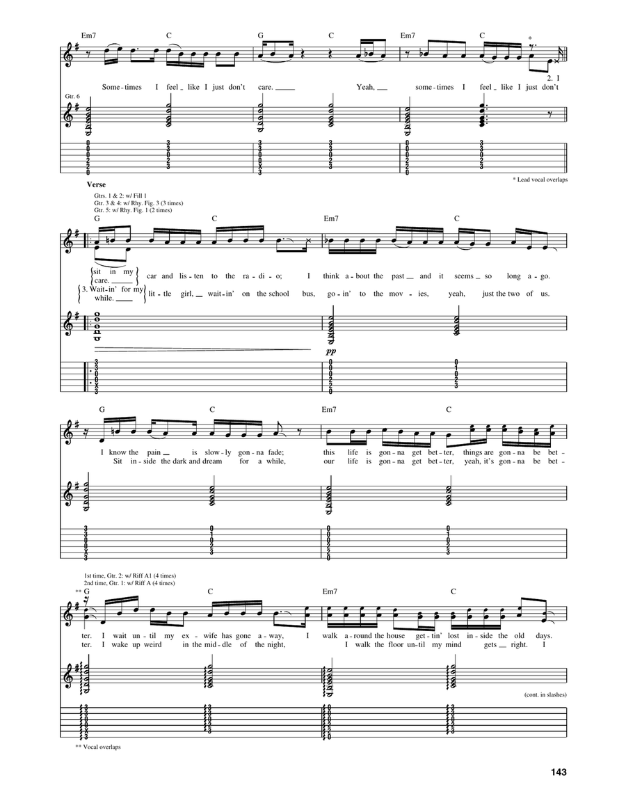 Song From An American Movie Part 2 Guitar Tablature scores gallery preview page 3