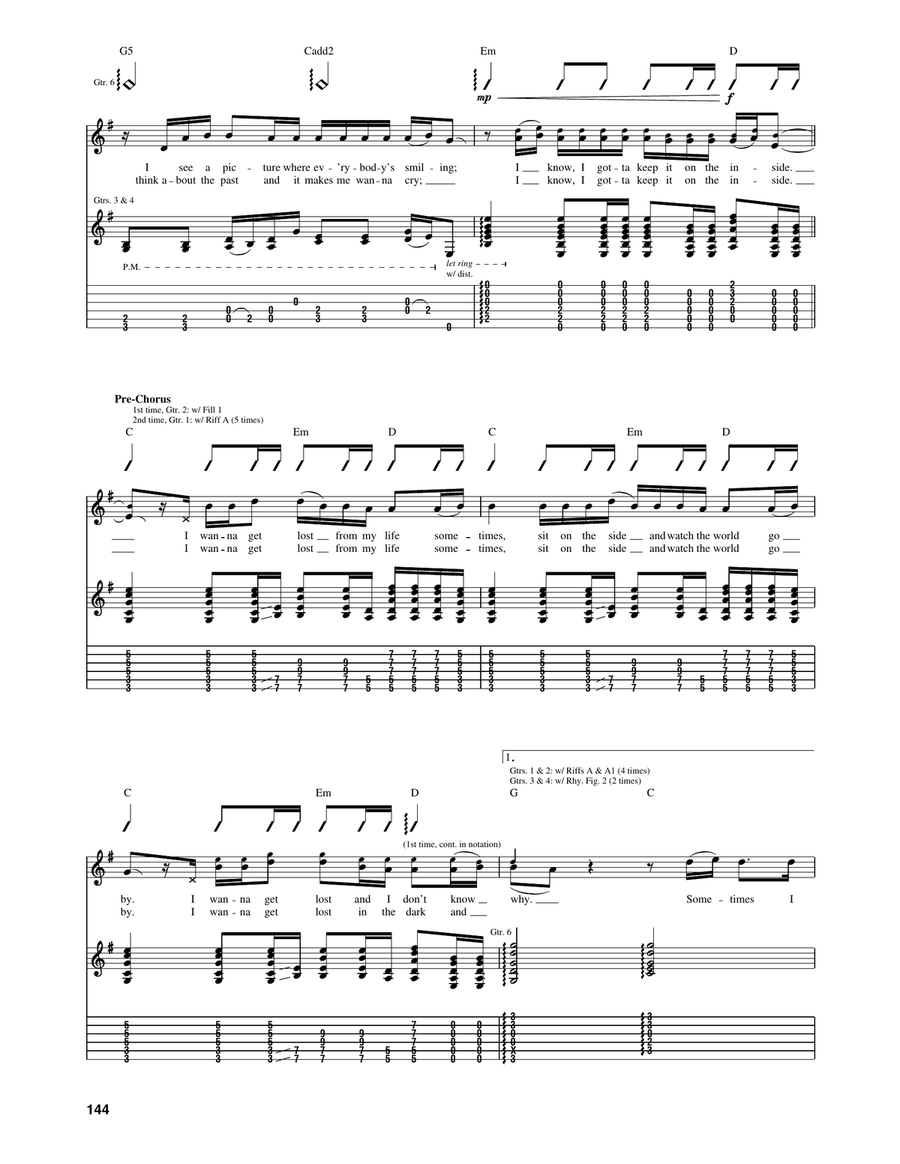 Song From An American Movie Part 2 Guitar Tablature scores gallery preview page 4