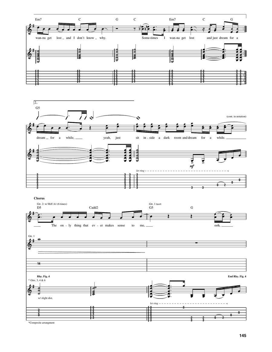 Song From An American Movie Part 2 Guitar Tablature scores gallery preview page 5