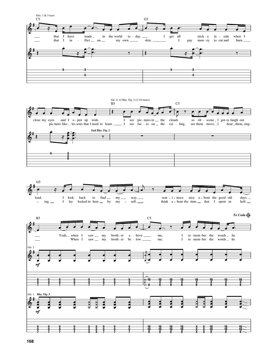 When It All Goes Wrong Again Guitar Tablature scores gallery preview page 2