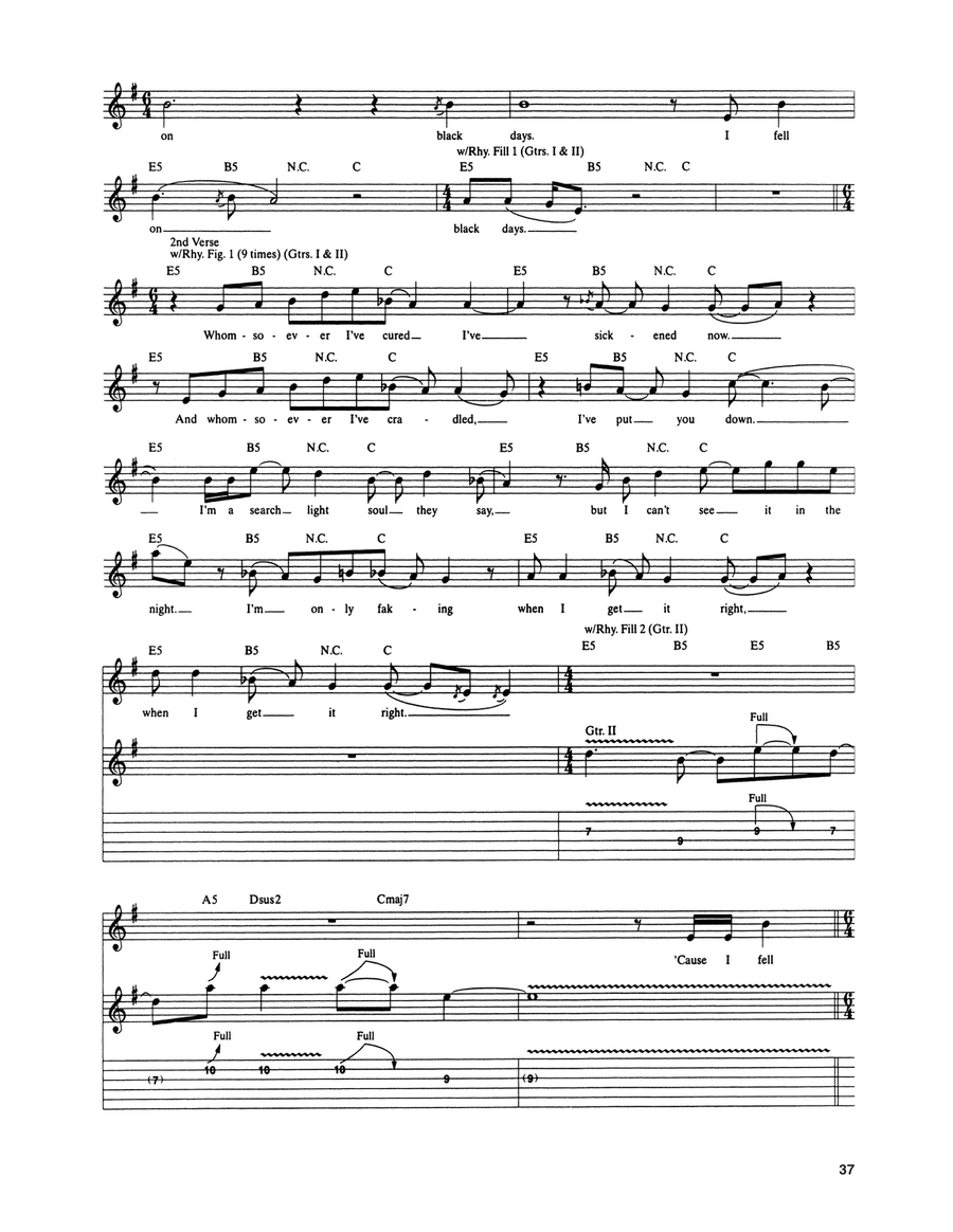 Fell On Black Days Fell On Black Days Acoustic Guitar scores gallery preview page 3