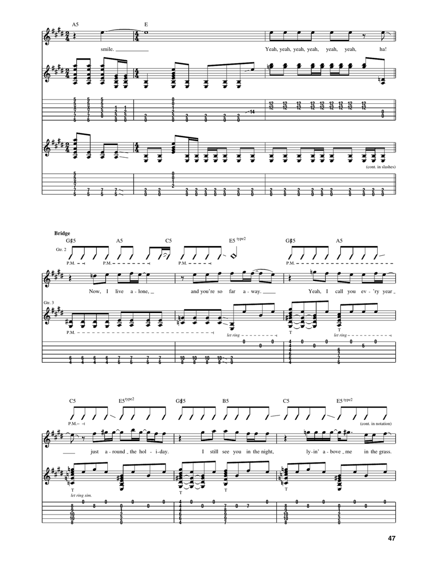 Fire Maple Song Fire Maple Song Guitar Tablature scores gallery preview page 4