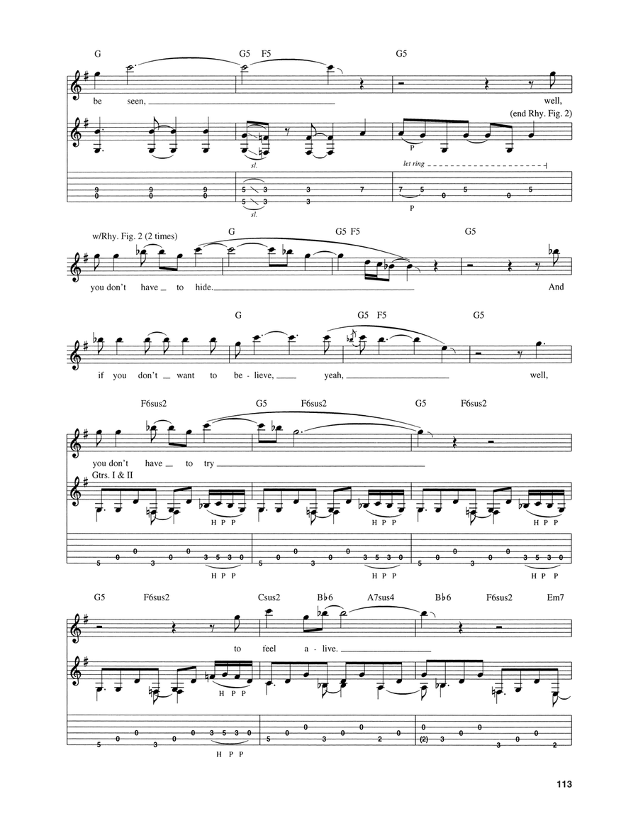 Superunknown Superunknown Guitar Tablature scores gallery preview page 3