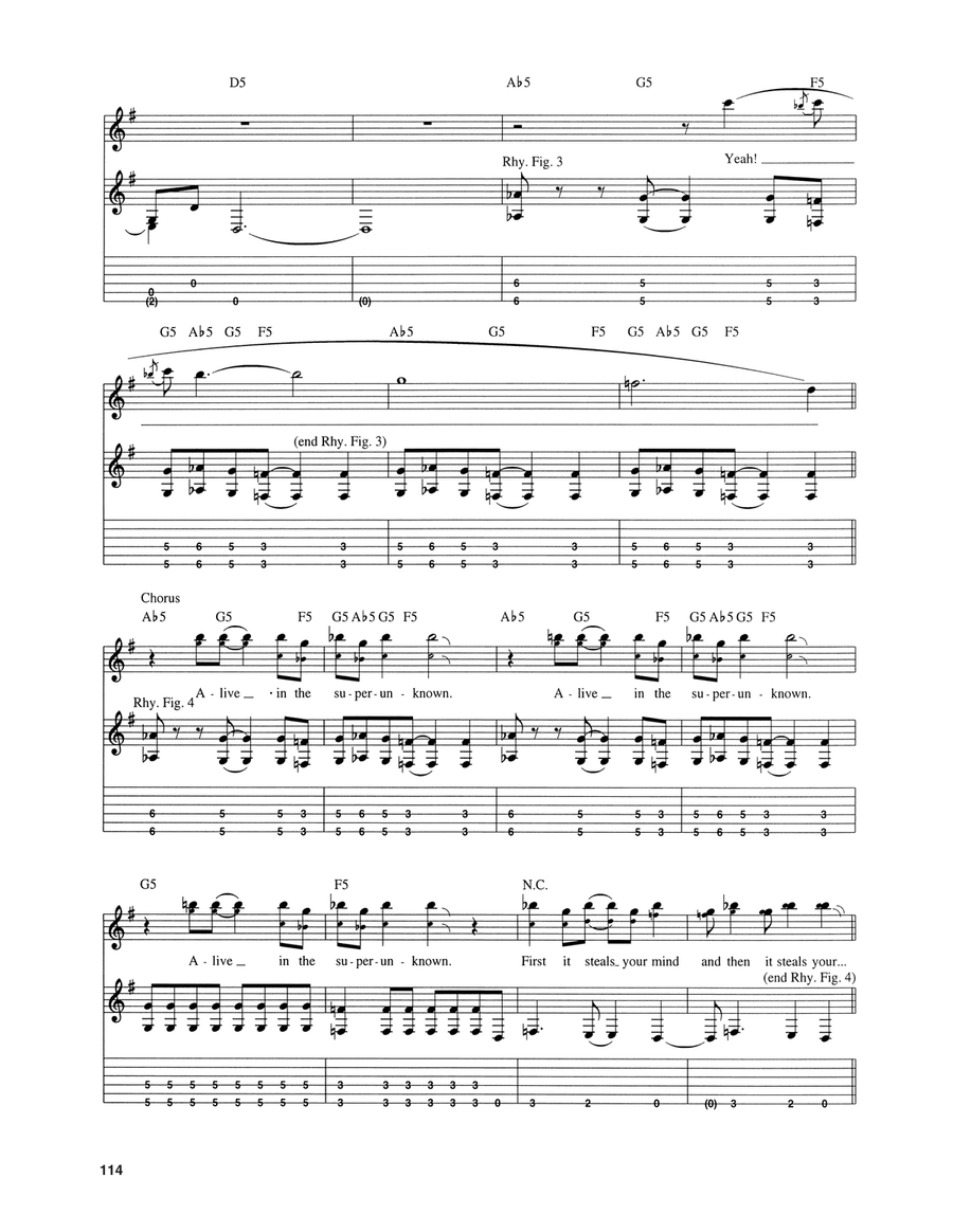 Superunknown Superunknown Guitar Tablature scores gallery preview page 4