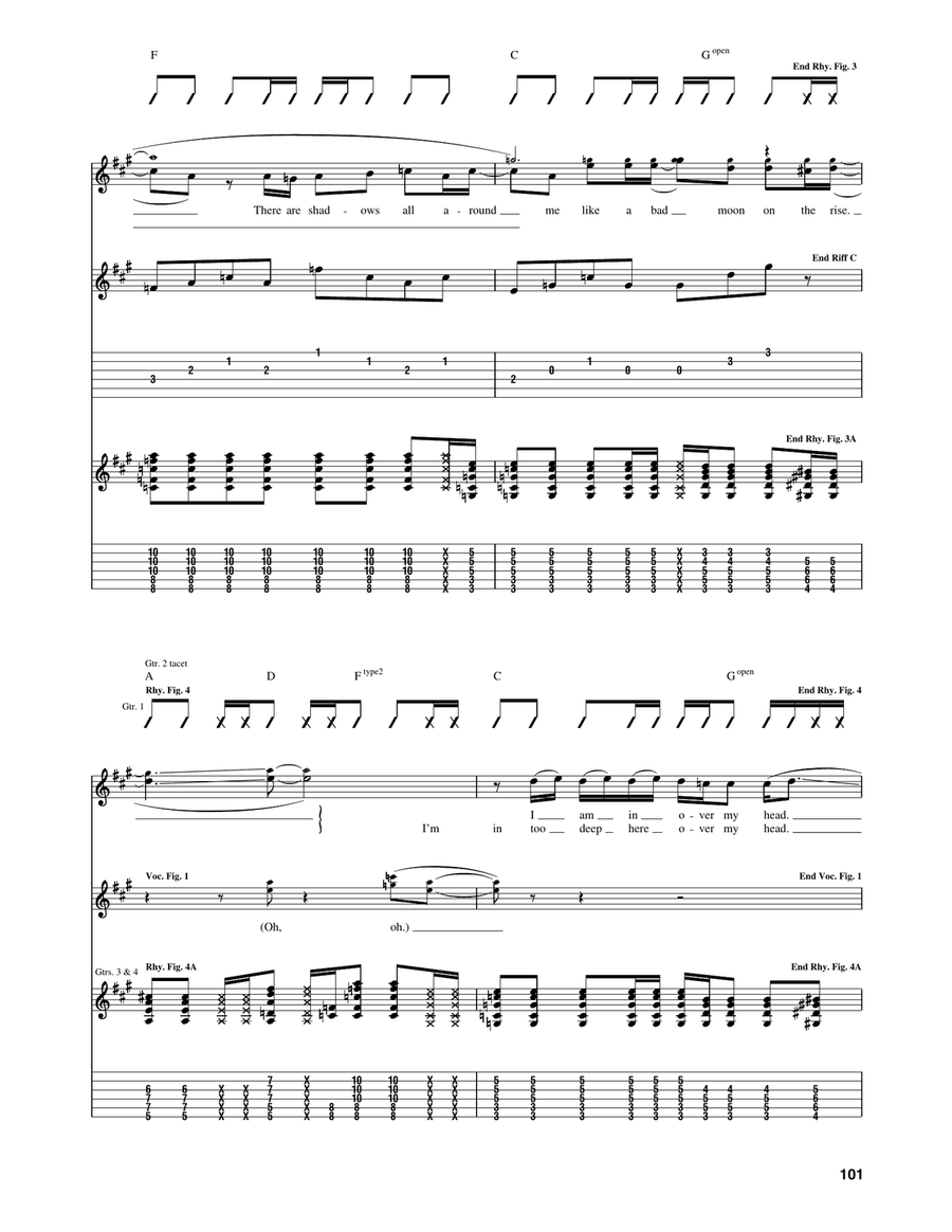 Out Of My Depth Out Of My Depth Guitar Tablature scores gallery preview page 4