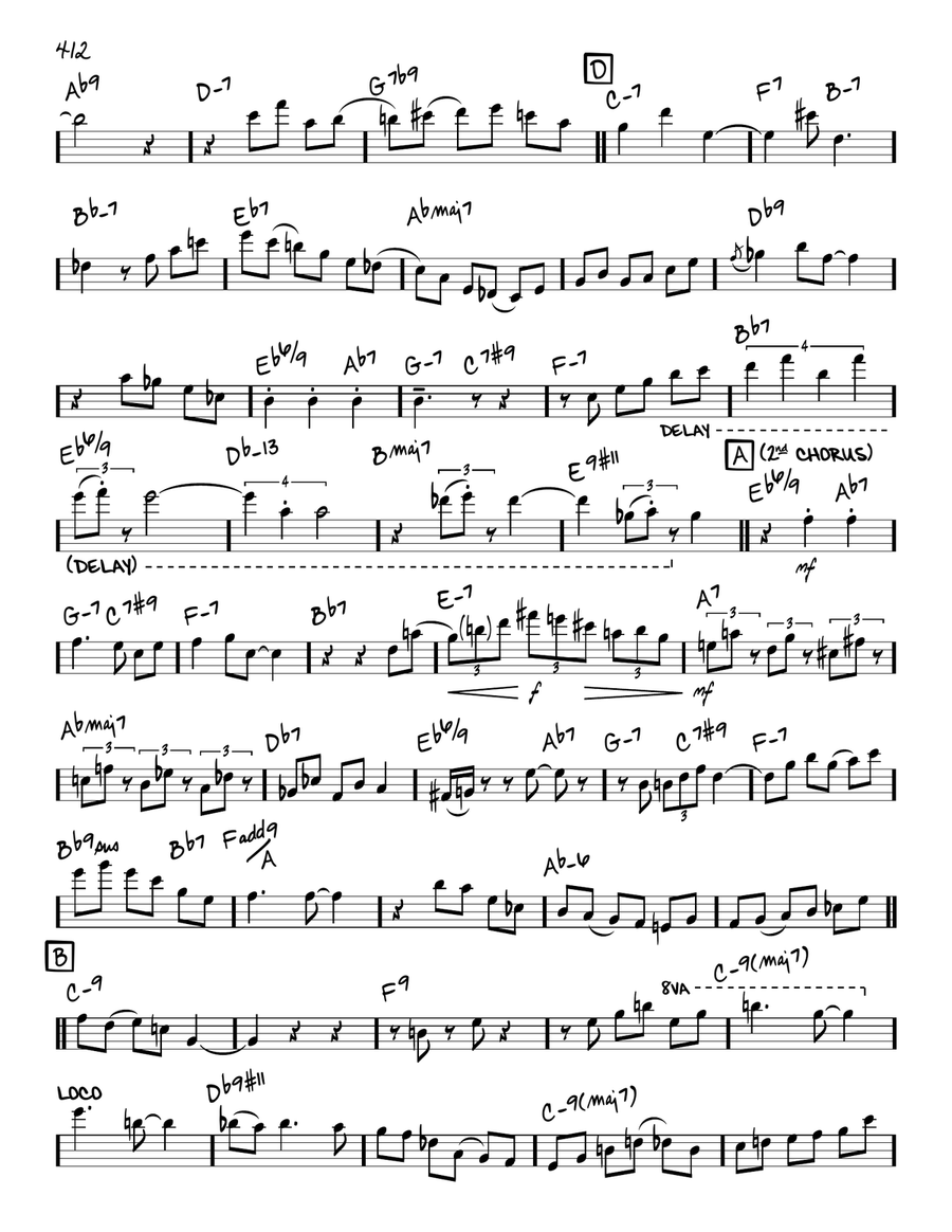 While We're Young (solo only) Piano scores gallery preview page 2